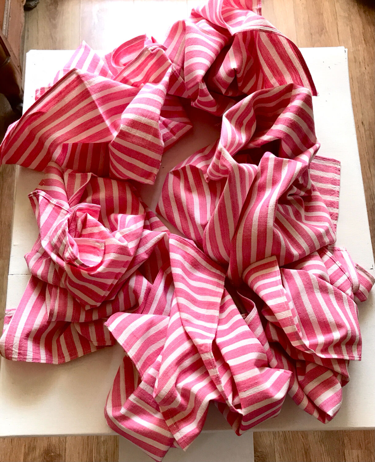 6 antique linen towels