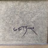 Oil on canvas flowers G de Marco 50X60