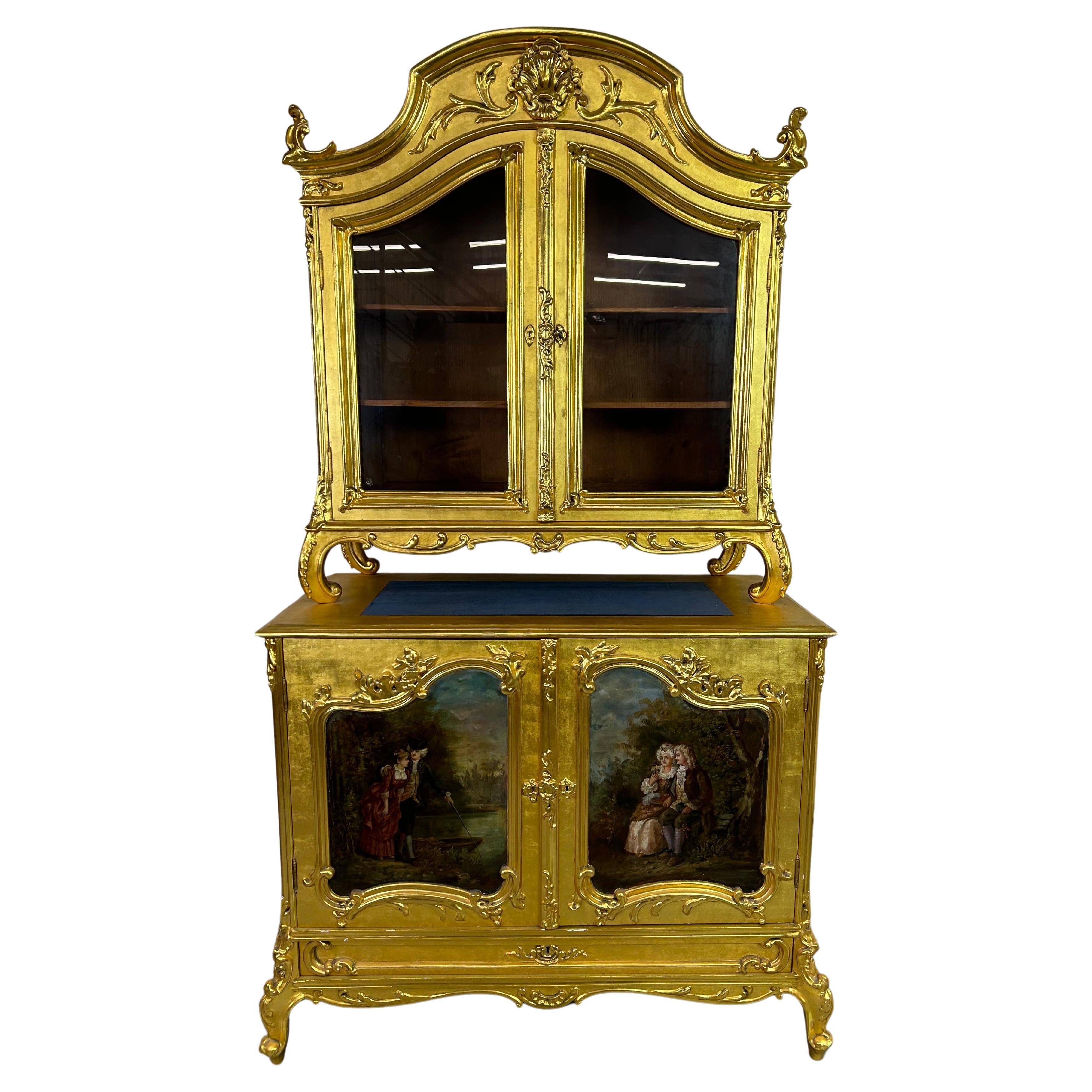 Enfilade Rococo dorée XVIIIe siècle