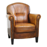 Fauteuil en cuir de mouton