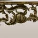 Console murale en bronze et miroir, années 60. Lot de 2