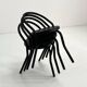 4 chaises postmodernes en métal, 1980