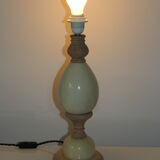 Lamp foot marble and wood 400mm (without lampshade)