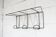 Black steel coat rack and scoubidou wire 1960