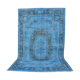 Blue Vintage Anatolian Floral Rug sku 2350
