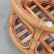 Tabouret en bambou et rotin