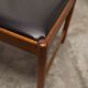 Chaise scandinave 1960 en teck et skaï