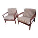 Pair of vintage Scandinavian teak armchairs.