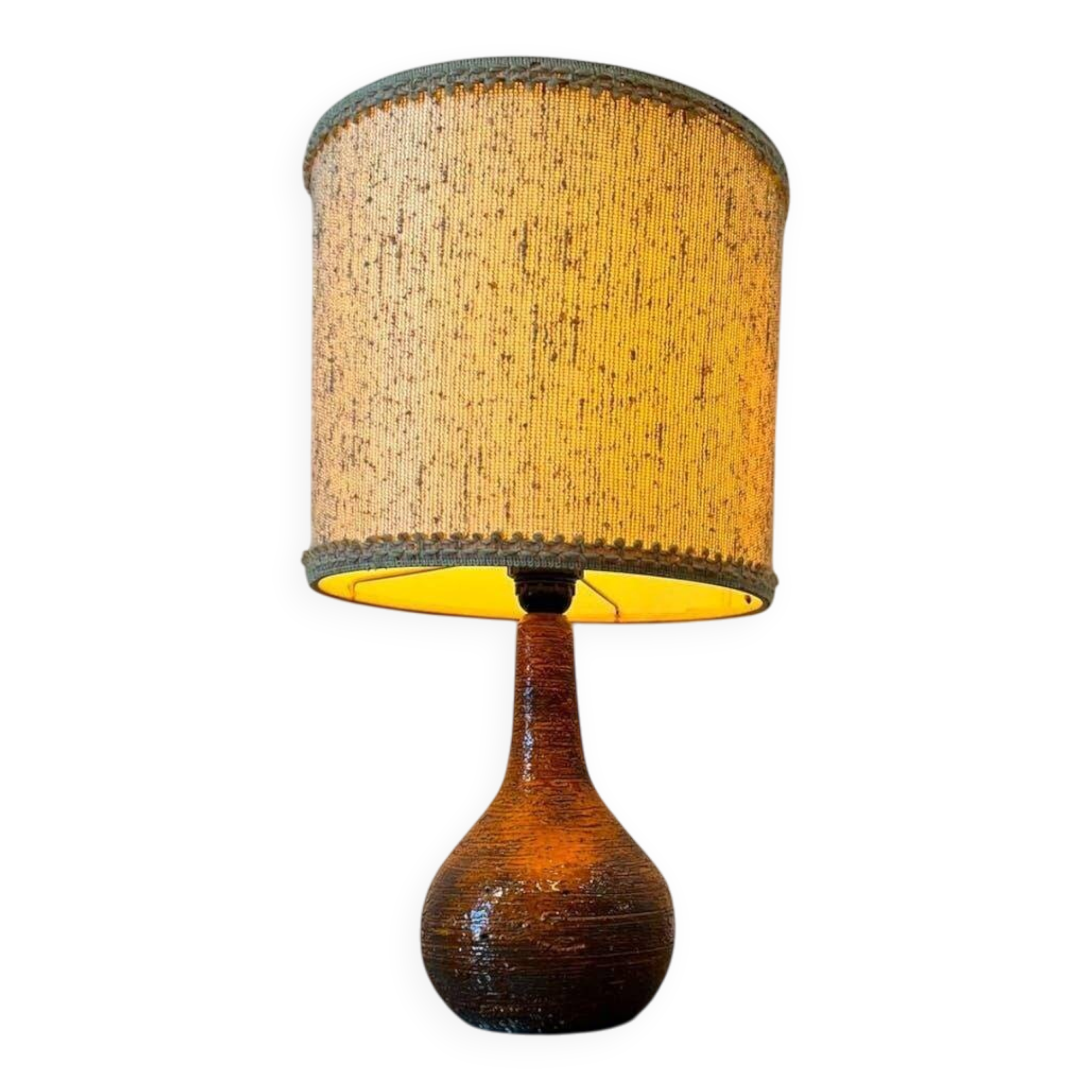 Lampe de table vintage orange à lave Krösselbach