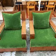 Paire de fauteuils art déco