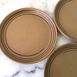 Set of 6 flat sandstone plates