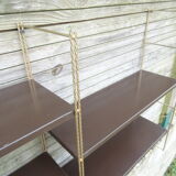 Modular metal string wall shelf