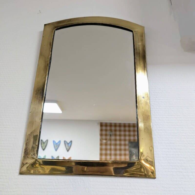 Brass mirror
