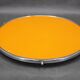 Art Deco swivel serving tray, chrome glass wood, Czechoslovakia 1930s