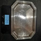 Art Deco silver metal tray with Orbrille house hallmarks