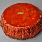 Red alabaster ashtray by Romano Bianchi, Italy, 1970