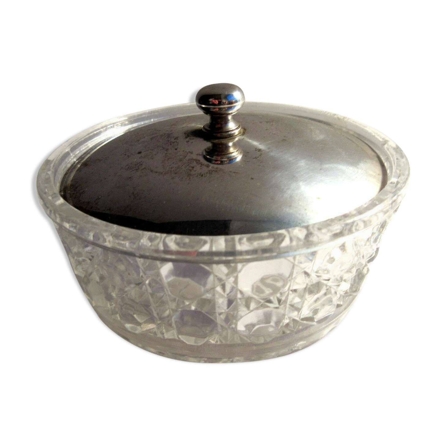 Small Baccarat Cup, Pierreries model - silver metal lid