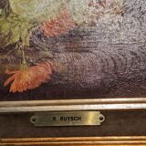 Painting of flowers by R. Ruysch