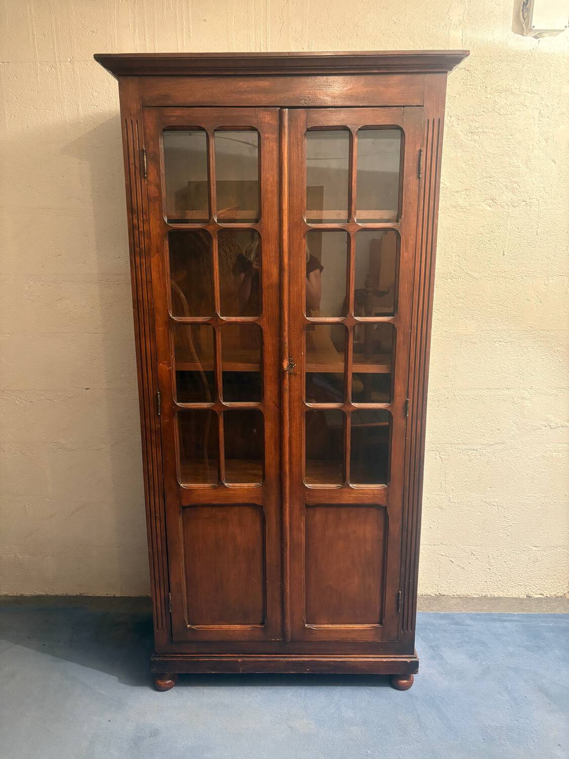 Antique glass dresser