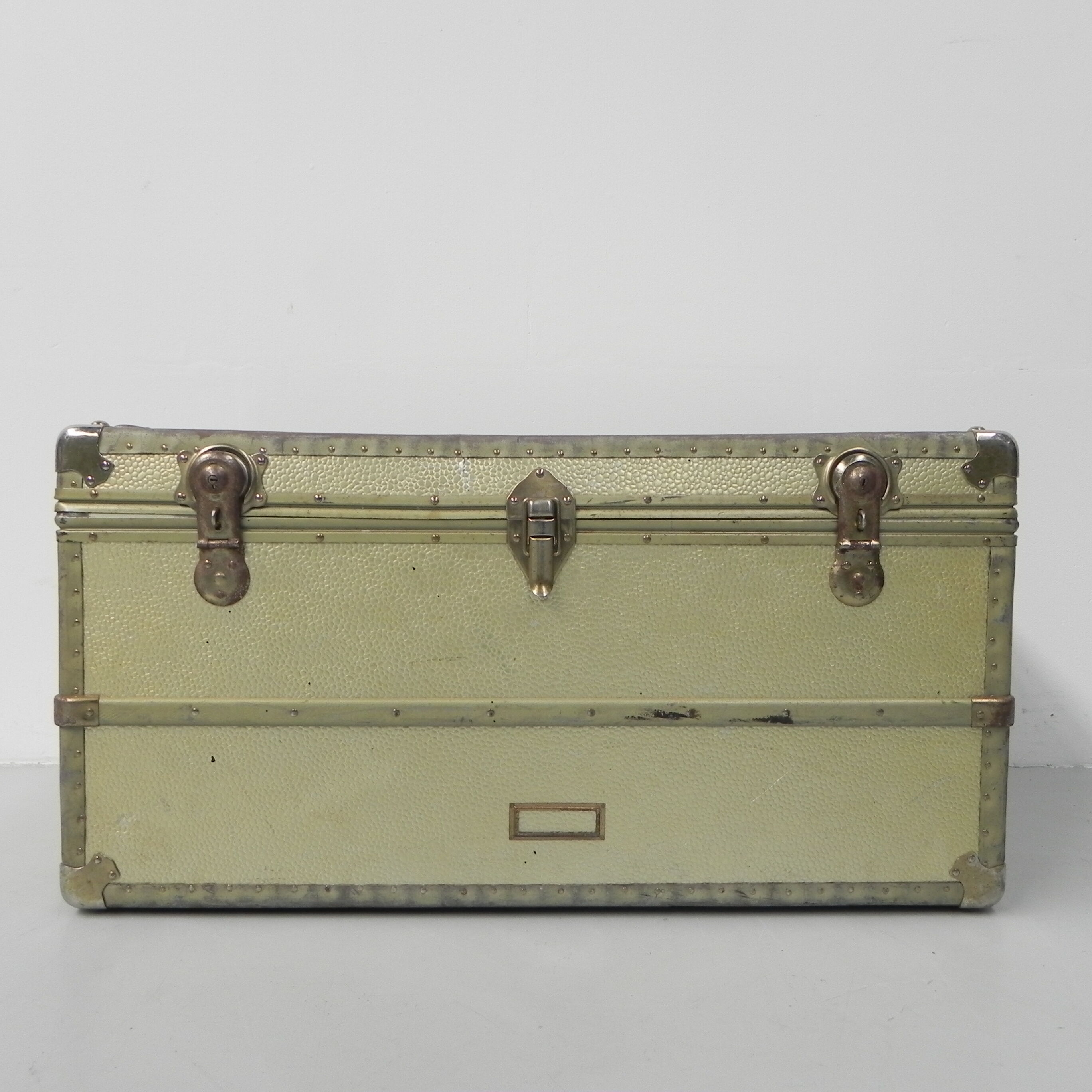 Aluminum clad chest, treasure chest