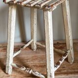 Patinated workshop stool old early twentieth century