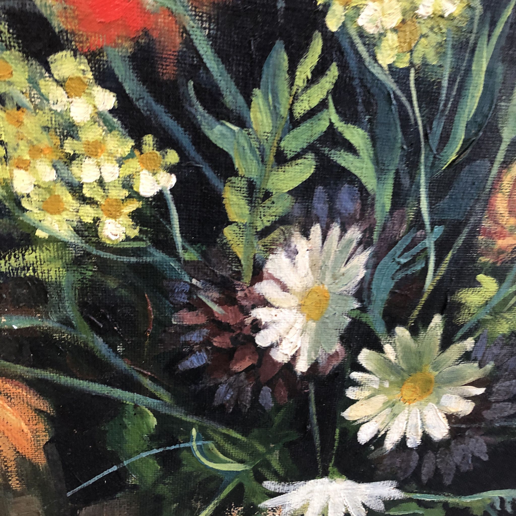 Painting 1957 "country bouquet"