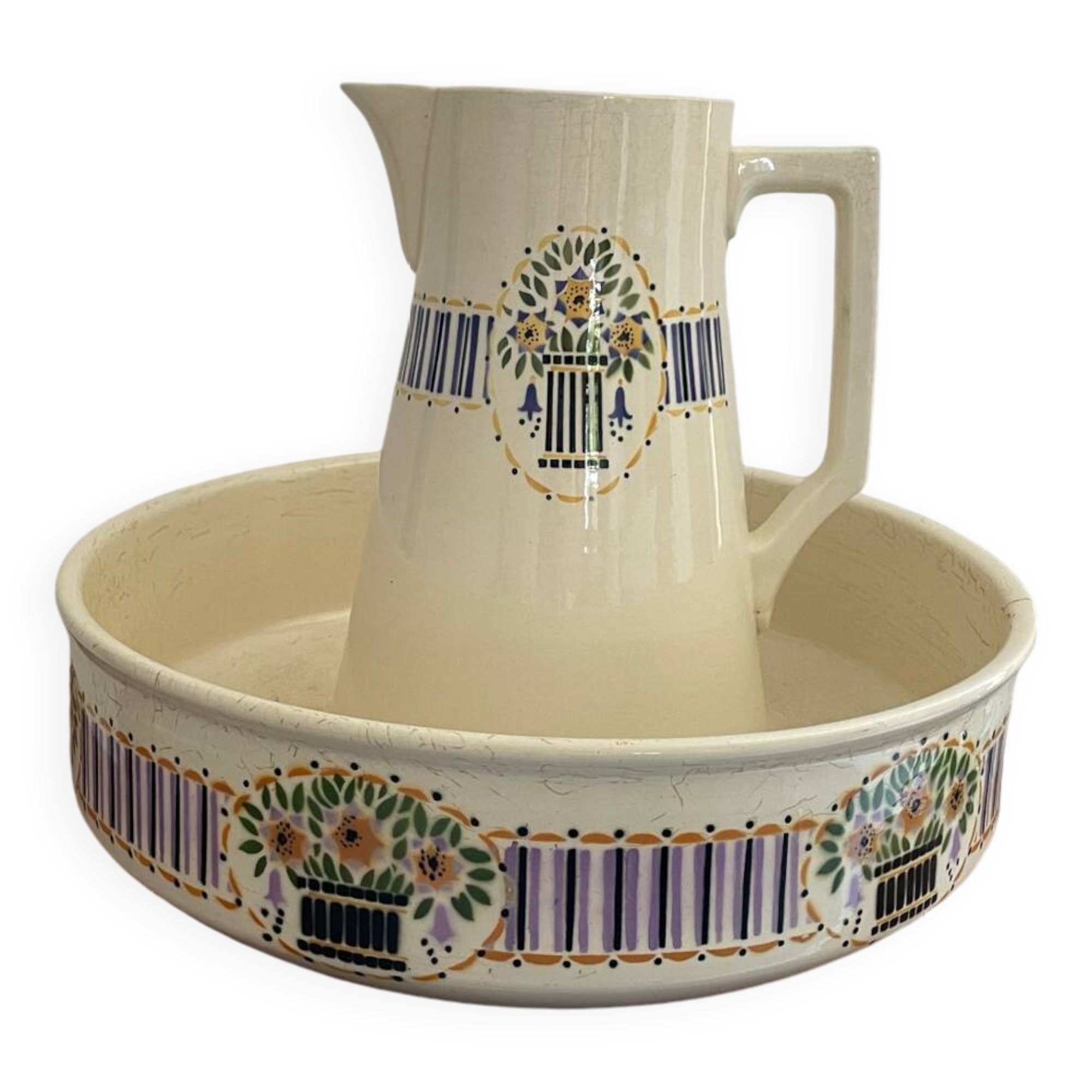 Old jug Sarreguemines