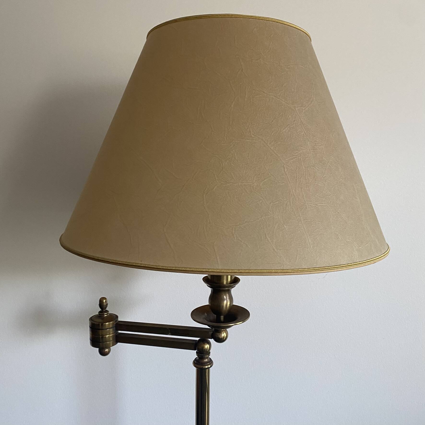 Reading lamp, floor lamp, adjustable arm lamp.