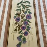 Floral crewel tapestry H93 cm XLarg 43