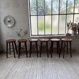 6 vintage Baumann bar stools