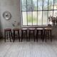 6 vintage Baumann bar stools