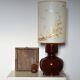 Ceramic lamp and dried flowers