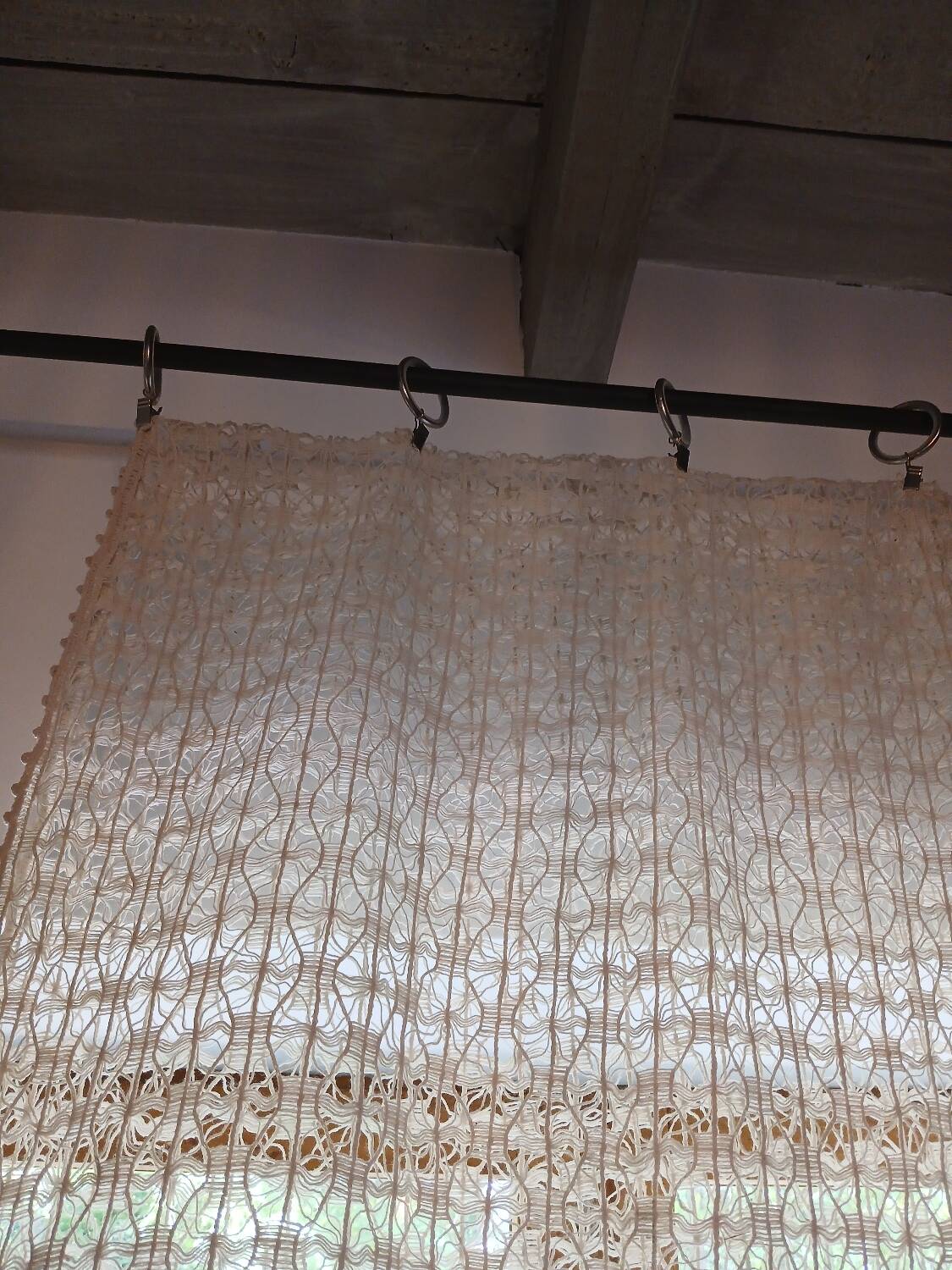 Vintage crochet curtain