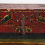 Antique Chinese brown storage trunk (c.1900) #6