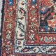 Handmade old Kurdish Persian carpet 135x276 cm
