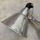 Industrial accordion wall lamp chrome metal