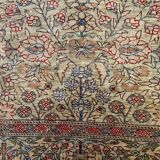 Vintage Turkish Silk Rug, 180x116 cm, Kayseri, Pink Blue Green, Handmade