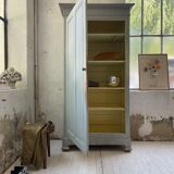 Blue patinated cap cabinet