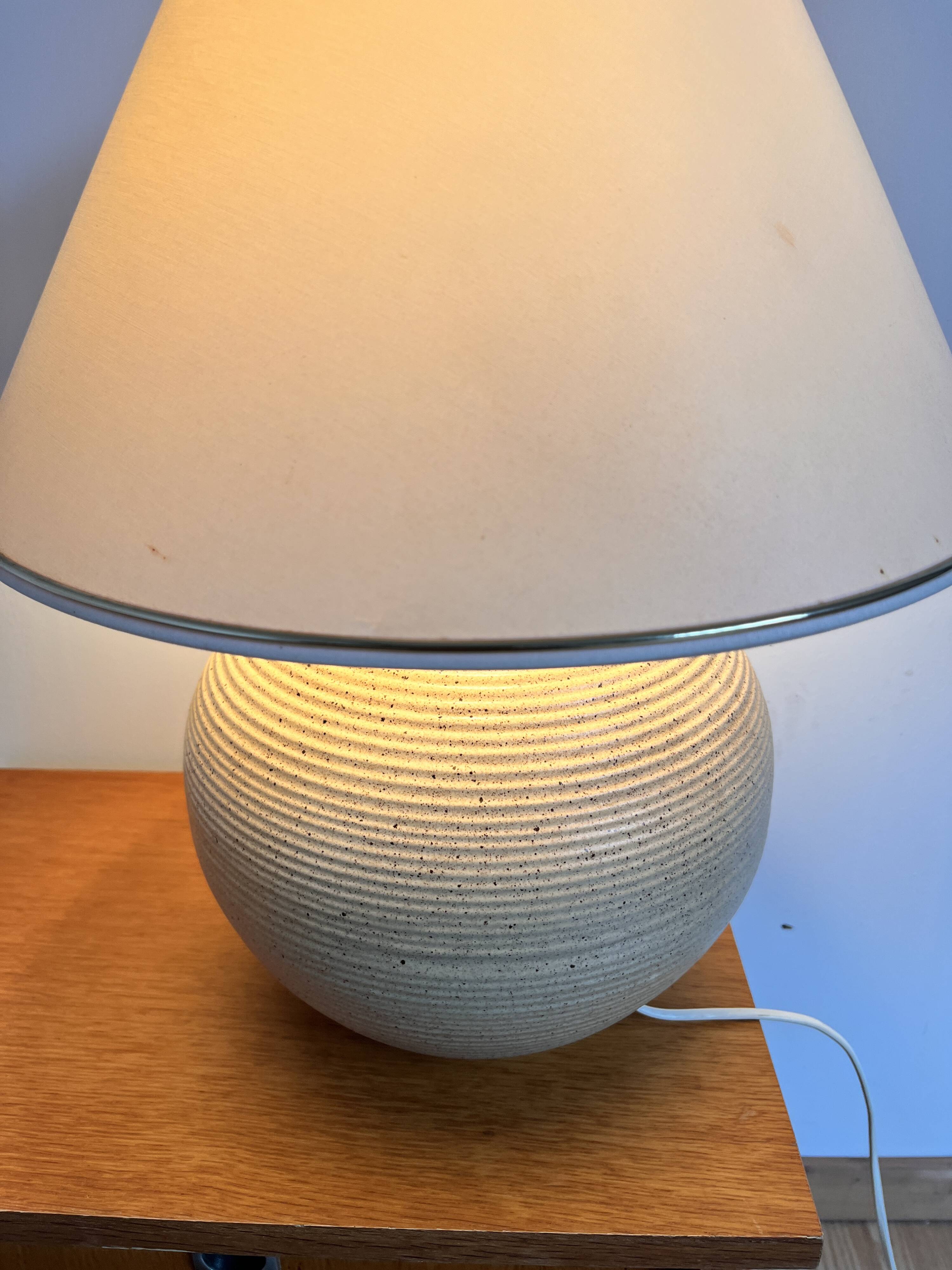 Vintage stoneware lamp