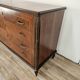 Commode des années 1980 en noyer, palissandre et érable.