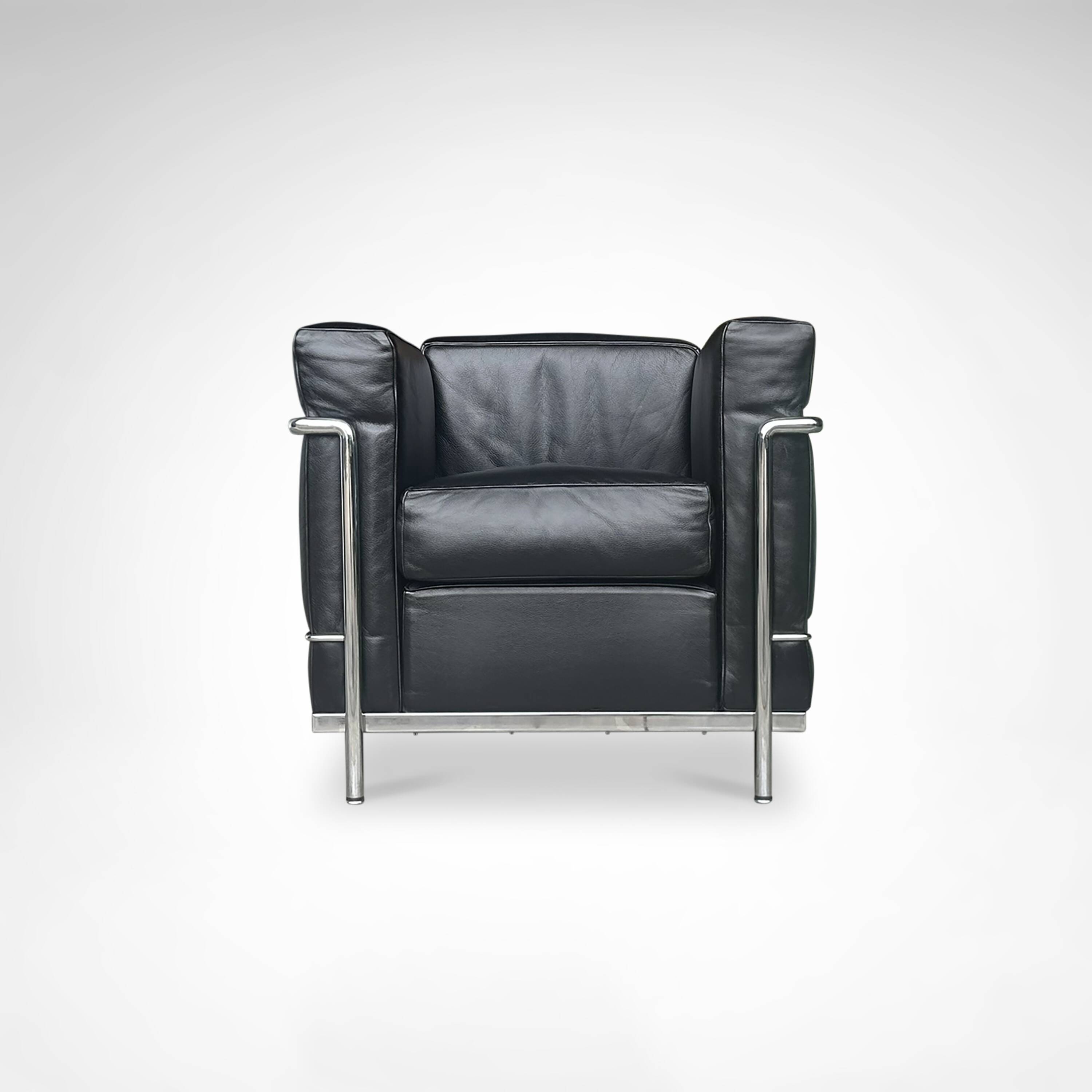 LC2 armchair by Le Corbusier et al. for Cassina 1990s