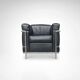 LC2 armchair by Le Corbusier et al. for Cassina 1990s