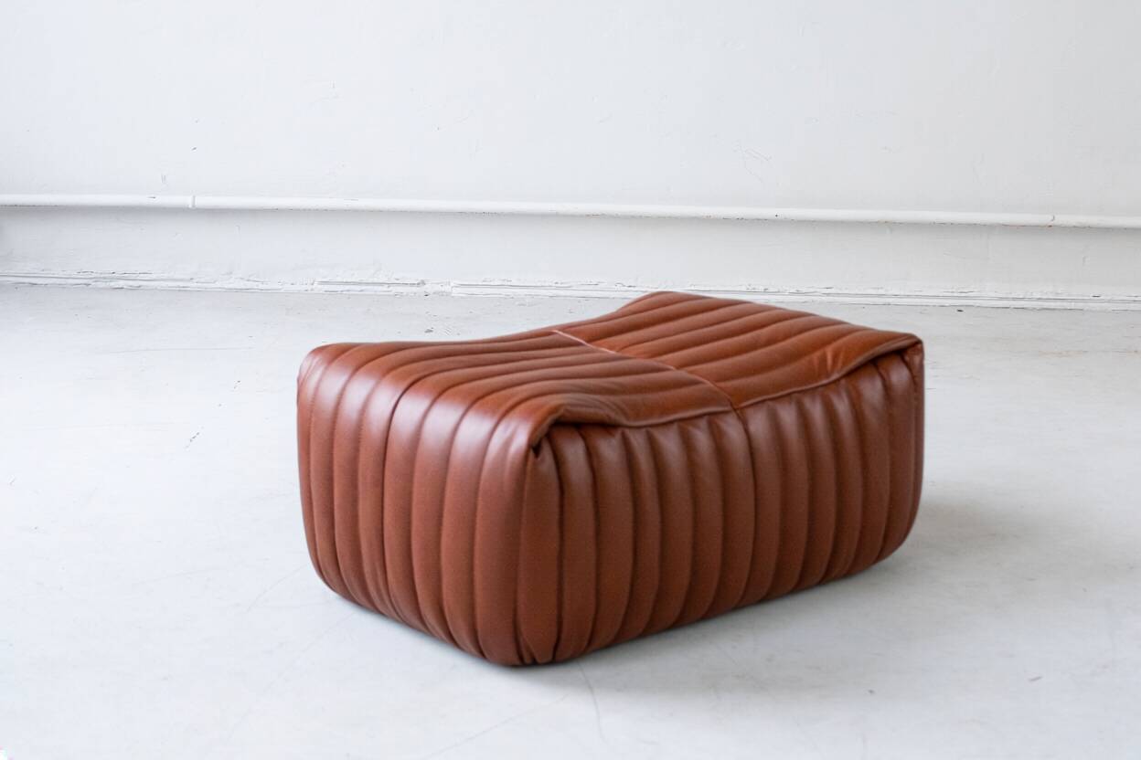 Sandra Set by Annie Hieronimus for Cinna –Cognac Brown Leather