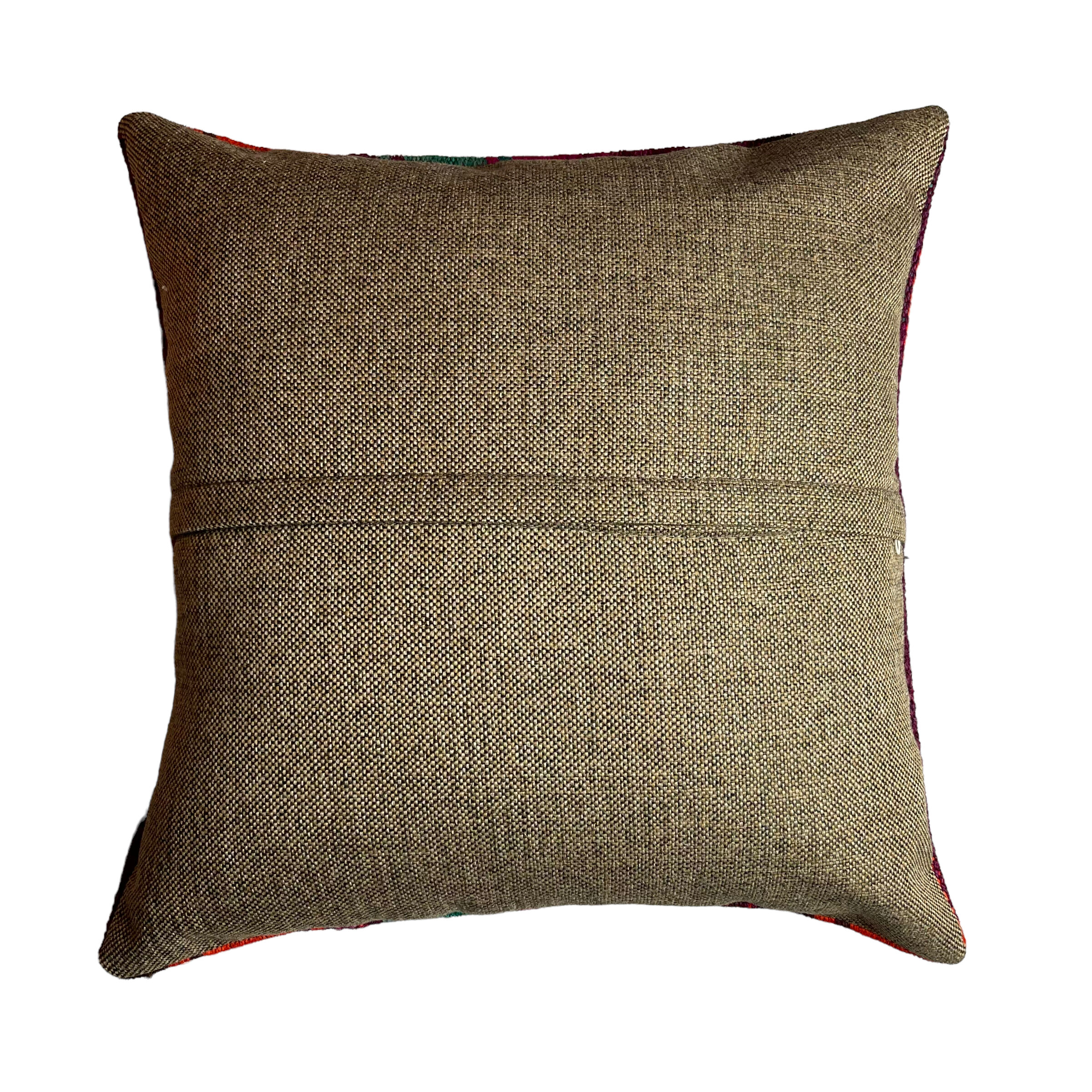 Vintage turkish kilim cushion cover 40 x 40 cm