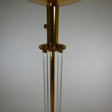 Crystal and bronze floor lamp