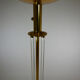 Crystal and bronze floor lamp