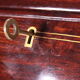 English Mahogany Desk Queen Anne Style, 1970s