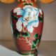 Enamel lamp cloisonnée drimmer vintage 56 cm h