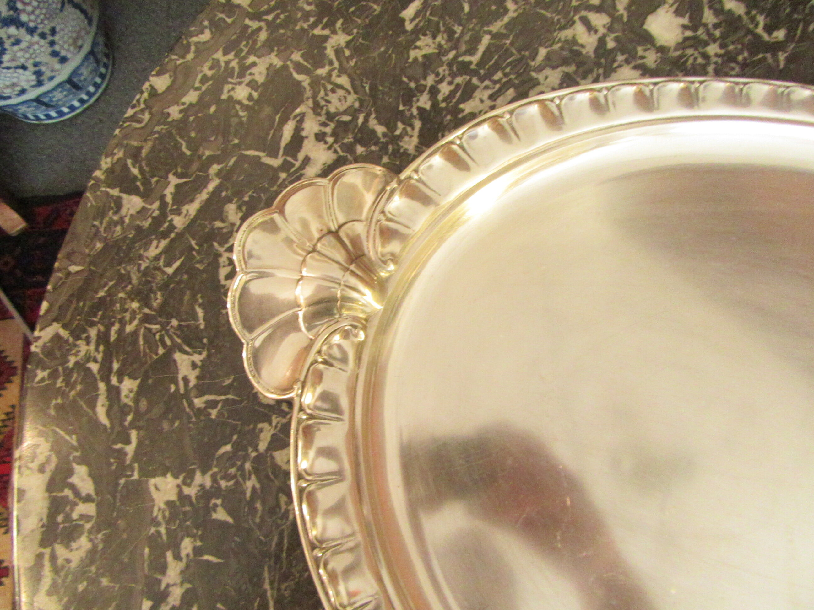 Christofle silver metal platter