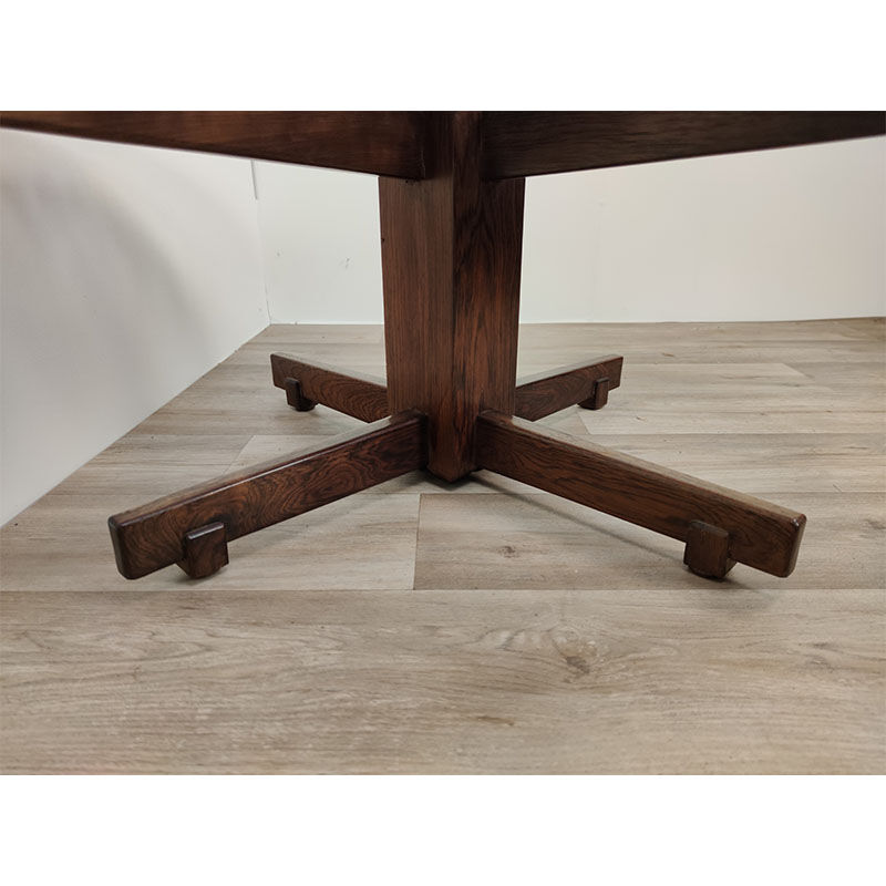 Vintage coffee table in resin and rosewood around 1960